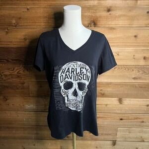 Harley Davidson black skull